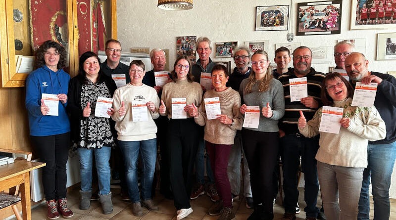 Sportabzeichen Urkunden-Übergabe beim TSV 1904 Nieder-Mörlen e.V. !